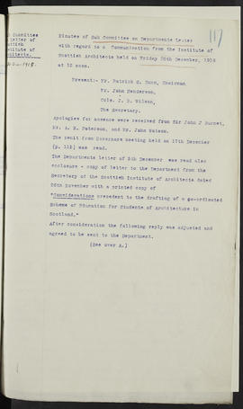 Minutes, Oct 1916-Jun 1920 (Page 117, Version 1)