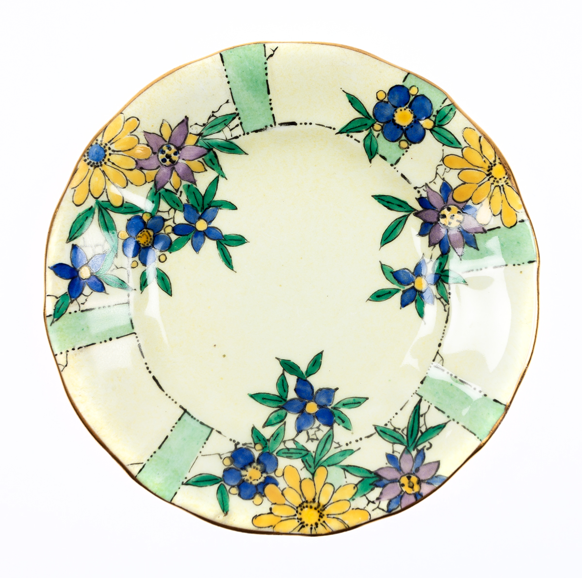 Design · Royal Crown Derby hand-painted tea plate, by Agnes Bain Herbert · Early 20th century