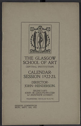 General prospectus 1922-23 (Front cover, Version 1)