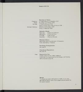 General prospectus 1977-1978 (Page 3)