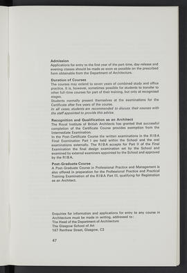 General prospectus 1970-1971 (Page 47)