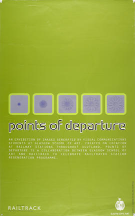 Poster for an exhibition entitled 'Points of Departure'