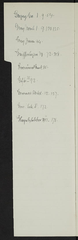 Minutes, May 1909-Jun 1911 (Index, Page 7, Version 2)
