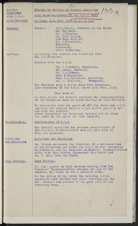 Minutes, Jan 1928-Dec 1929 (Page 100A, Version 1)