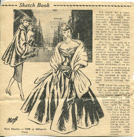 Fashion Illustrations and associated Press Cuttings (Part 19)