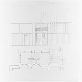 The Glasgow School of Art: Mackintosh Building - East Stair - plan and elevation