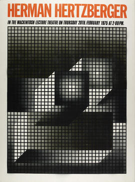 Poster for a lecture by Herman Hertzberger