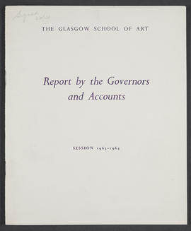 Annual Report  and Accounts 1963-64 (Front cover, Version 1)