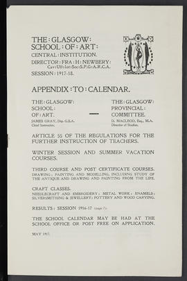 Appendix to prospectus 1917-1918 (Page 1)
