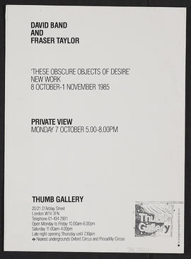 Fraser Taylor and David Band "These Obscure Objects of Desire" (Version 2)