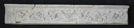 Plaster cast of lintel piece with palmette corners and symmetric floral ornaments (Version 2)