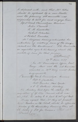 Minutes, Apr 1854-Mar 1882 (Page 126, Version 1)