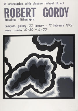 Poster for exhibition 'Robert Gordy drawings : lithographs'