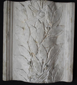 Plaster cast of portion of a column with leaves (Version 2)