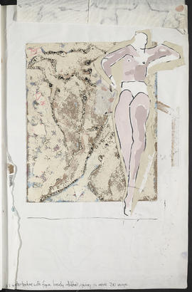 Printed textiles student project sketchbook (Page 39, Version 1)