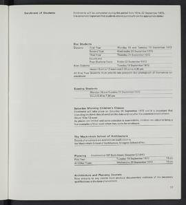 General prospectus 1972-1973 (Page 17)