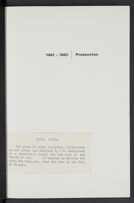 General prospectus 1961-62 (Page 1)