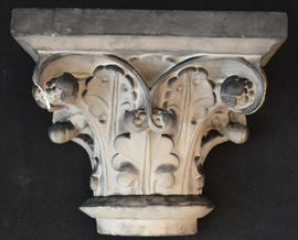 Plaster cast of capital with foliage ornament (Version 2)