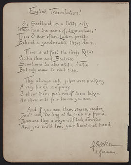 Sheet from a folio of various studies, photos and poems (Version 2)