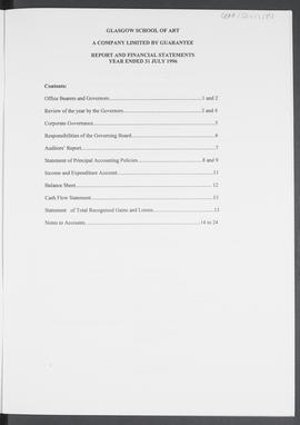 Annual Report 1995-96 (Flyleaf, Page 1, Version 1)