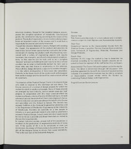 General prospectus 1972-1973 (Page 77)