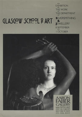 Poster for an exhibition of Jewellery and Silversmithing work shown in New York