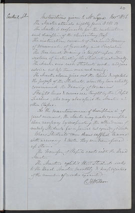 Minutes, Apr 1854-Mar 1882 (Page 20, Version 1)