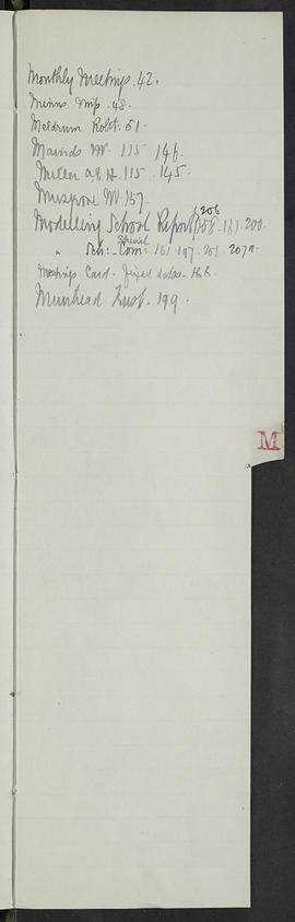 Minutes, Aug 1911-Mar 1913 (Index, Page 12, Version 1)