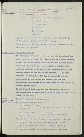 Minutes, Oct 1916-Jun 1920 (Page 121, Version 1)