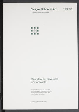 Annual Report 1992-93 (Front cover, Version 1)