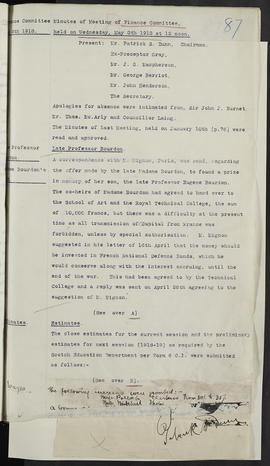 Minutes, Oct 1916-Jun 1920 (Page 87, Version 1)