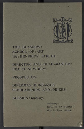 General prospectus 1906-1907 (Front cover, Version 1)