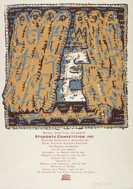 Poster for Royal Scottish Academy Students Competition, Edinburgh