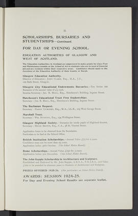 General prospectus 1925-1926 (Page 31)