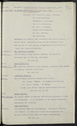 Minutes, Oct 1916-Jun 1920 (Page 92, Version 1)