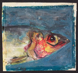 Painting of fish head