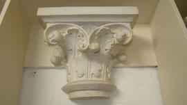 Plaster cast of capital with foliage ornament (Version 1)