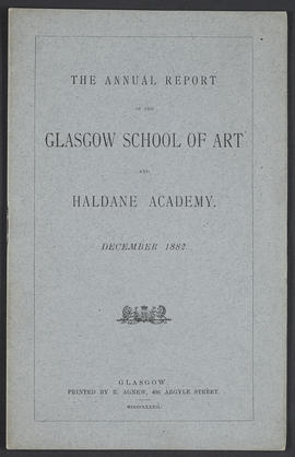 Annual Report 1881-82 (Front cover, Version 1)