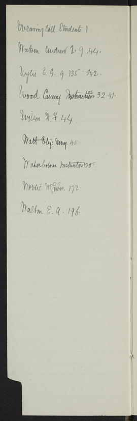 Minutes, May 1909-Jun 1911 (Index, Page 23, Version 2)