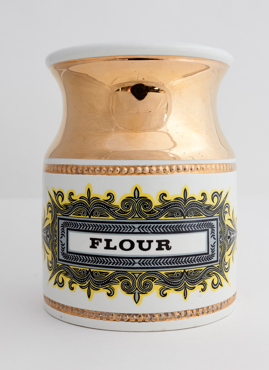 Design · Kitchen store jar: flour, by Robert Stewart · 1957-1963