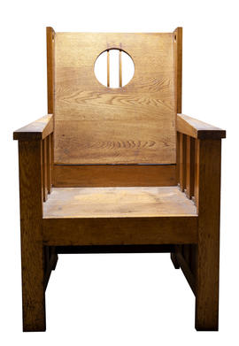 Mackintosh-inspired student-made chair (Version 1)