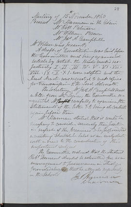 Minutes, Apr 1854-Mar 1882 (Page 28, Version 1)
