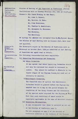 Minutes, May 1909-Jun 1911 (Page 184, Version 1)