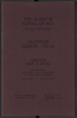 General prospectus 1925-1926 (Front cover, Version 1)