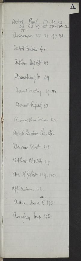 Minutes, Mar 1913-Jun 1914 (Index, Page 1, Version 1)