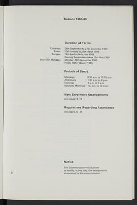 General prospectus 1965-1966 (Page 9)