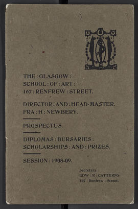 General prospectus 1908-1909 (Front cover, Version 1)