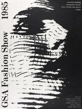 Poster for The Glasgow School Of Art Fashion Show
