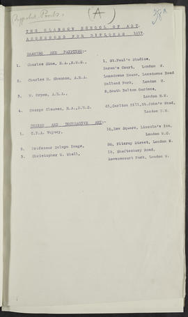 Minutes, Oct 1916-Jun 1920 (Page 38A, Version 1)