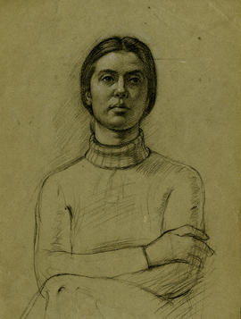 Portrait of a woman with folded arms